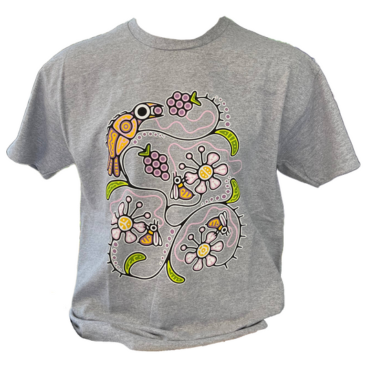 'Blackberry Florals' by Tsista Kennedy printed T-Shirt