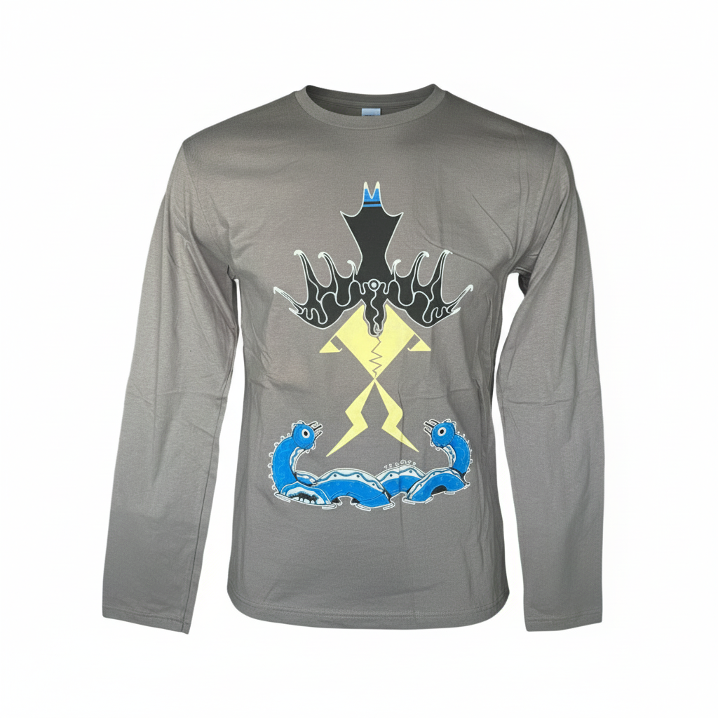 ‘Thunderbird & the Serpents’ by Clarity Smoke Long Sleeve Tee