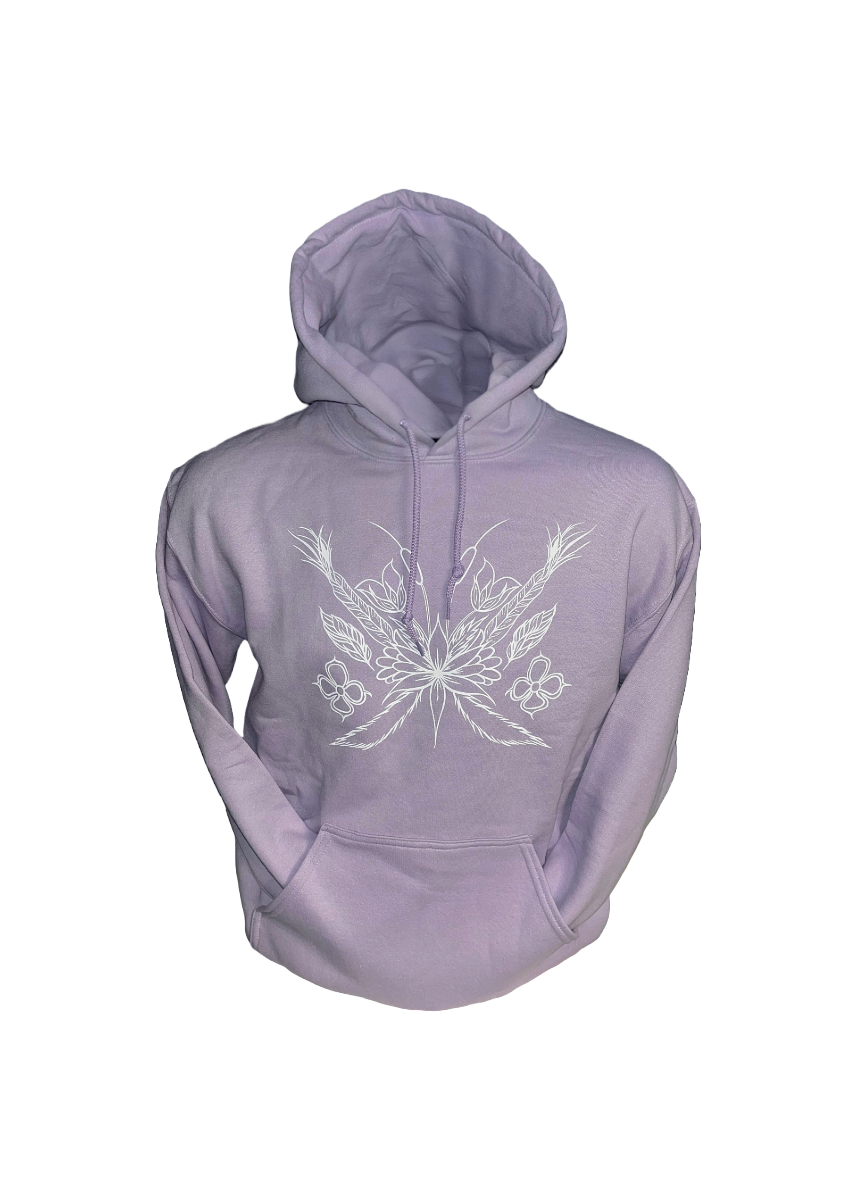 ‘Medicine Flight’ by ARF on Lavender Hoodie