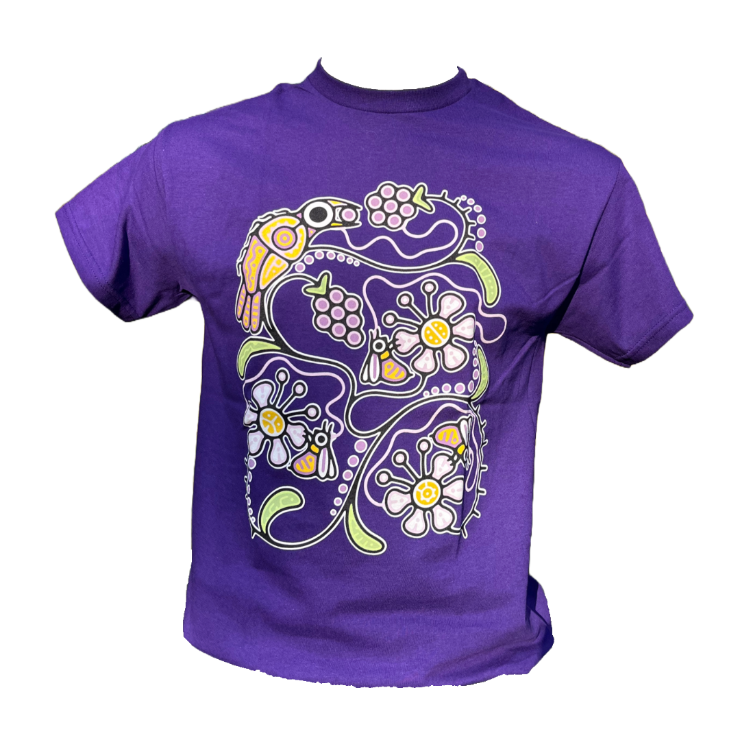 'Blackberry Florals' by Tsista Kennedy printed T-Shirt