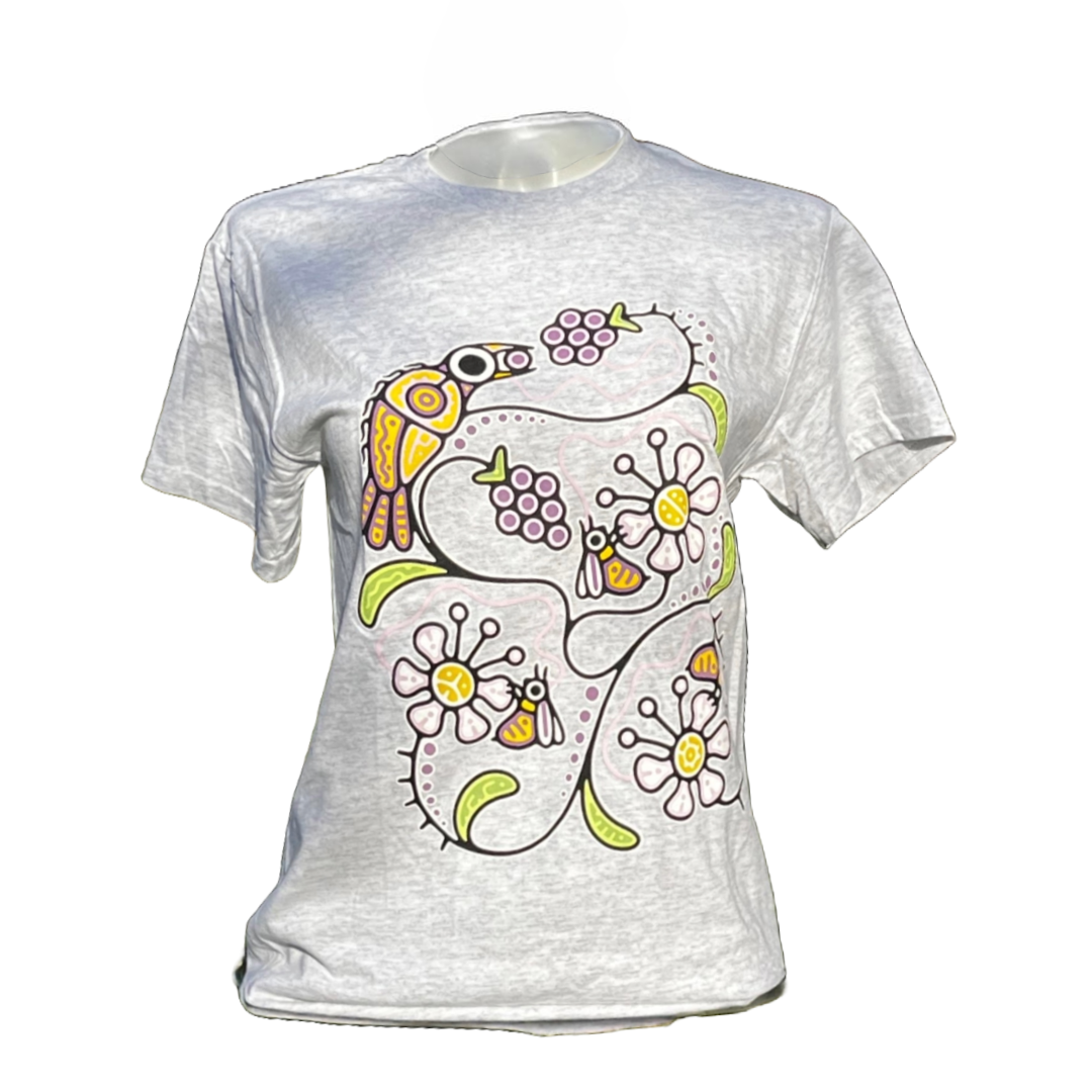 'Blackberry Florals' by Tsista Kennedy printed T-Shirt