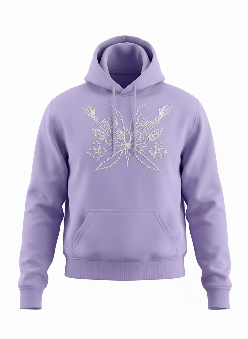 ‘Medicine Flight’ by ARF on Lavender Hoodie