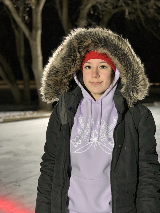 ‘Medicine Flight’ by ARF on Lavender Hoodie