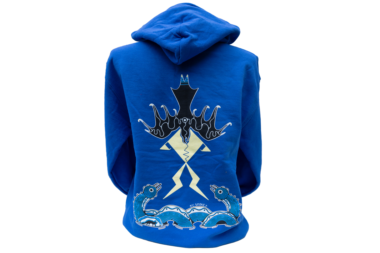 ‘Thunderbird & the Serpents’ by Clarity Smoke Hoodie