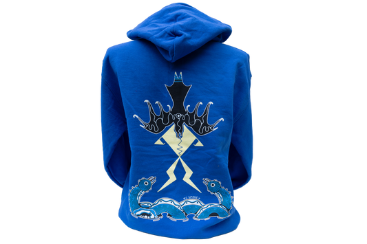 ‘Thunderbird & the Serpents’ by Clarity Smoke Hoodie