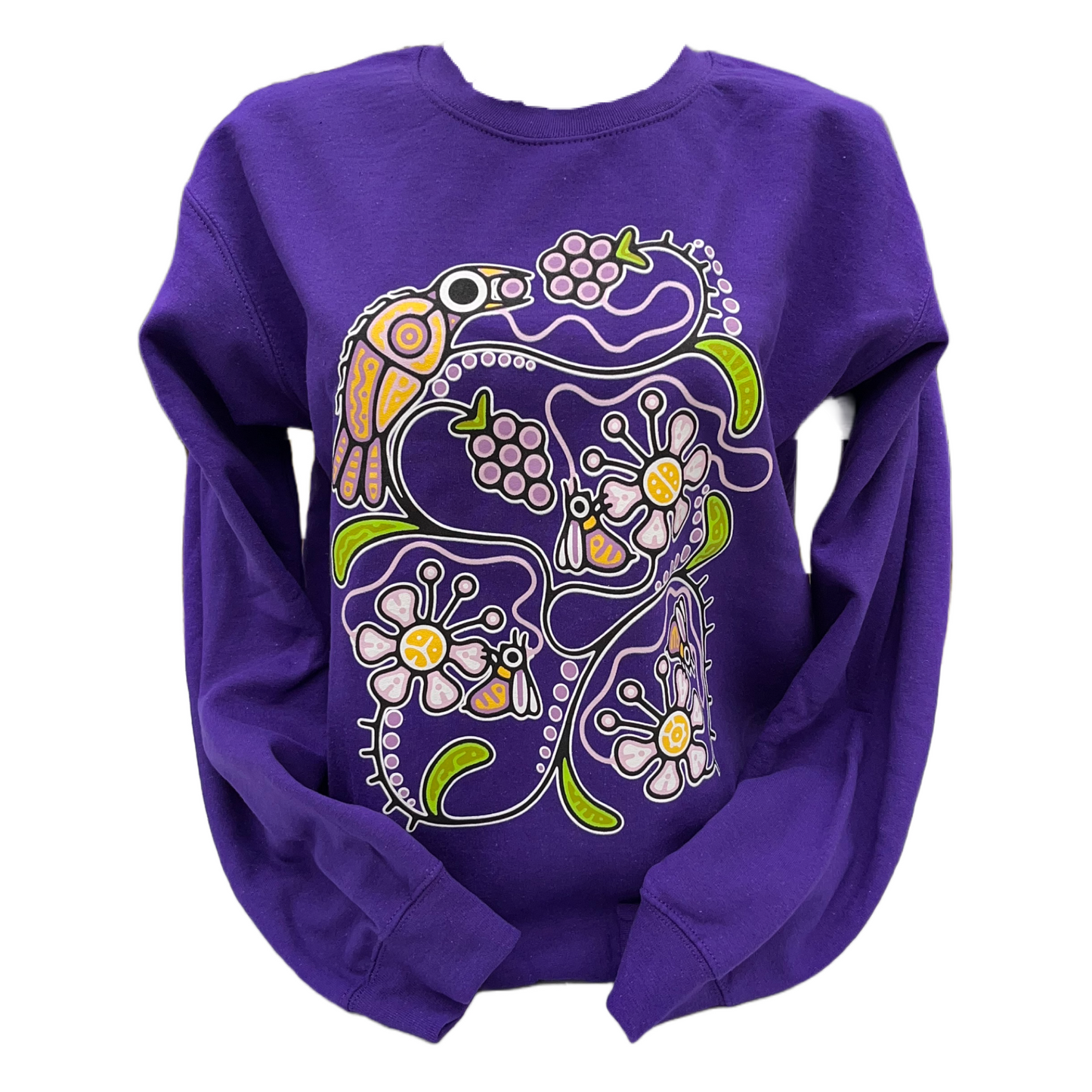 ‘Blackberry Florals' by Tsista Kennedy printed Crew Necks