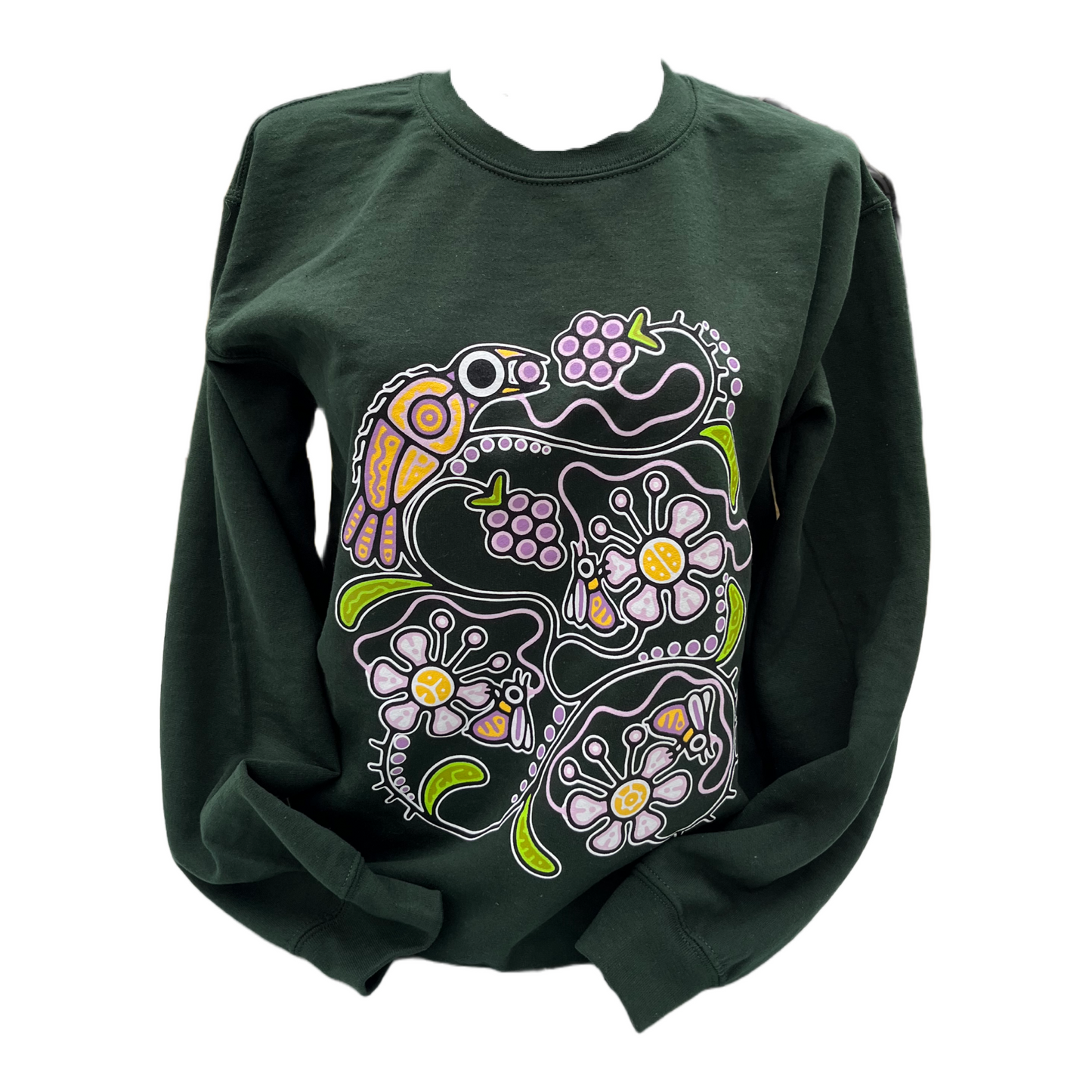 ‘Blackberry Florals' by Tsista Kennedy printed Crew Necks