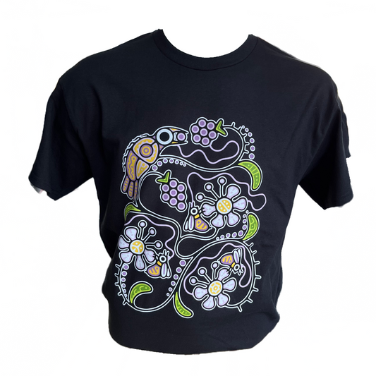 'Blackberry Florals' by Tsista Kennedy printed T-Shirt