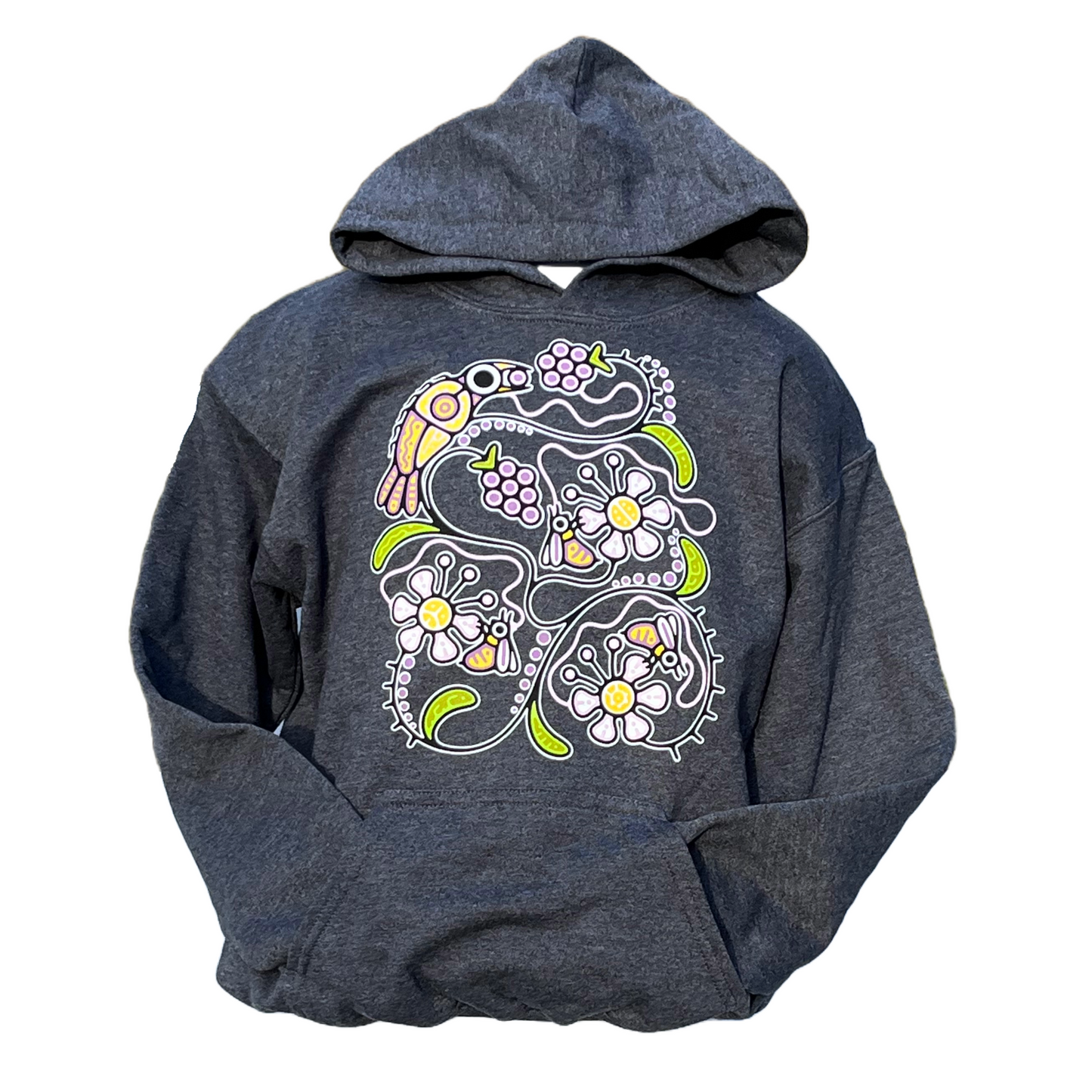 ‘Blackberry Florals' by Tsista Kennedy printed Youth Hoodie