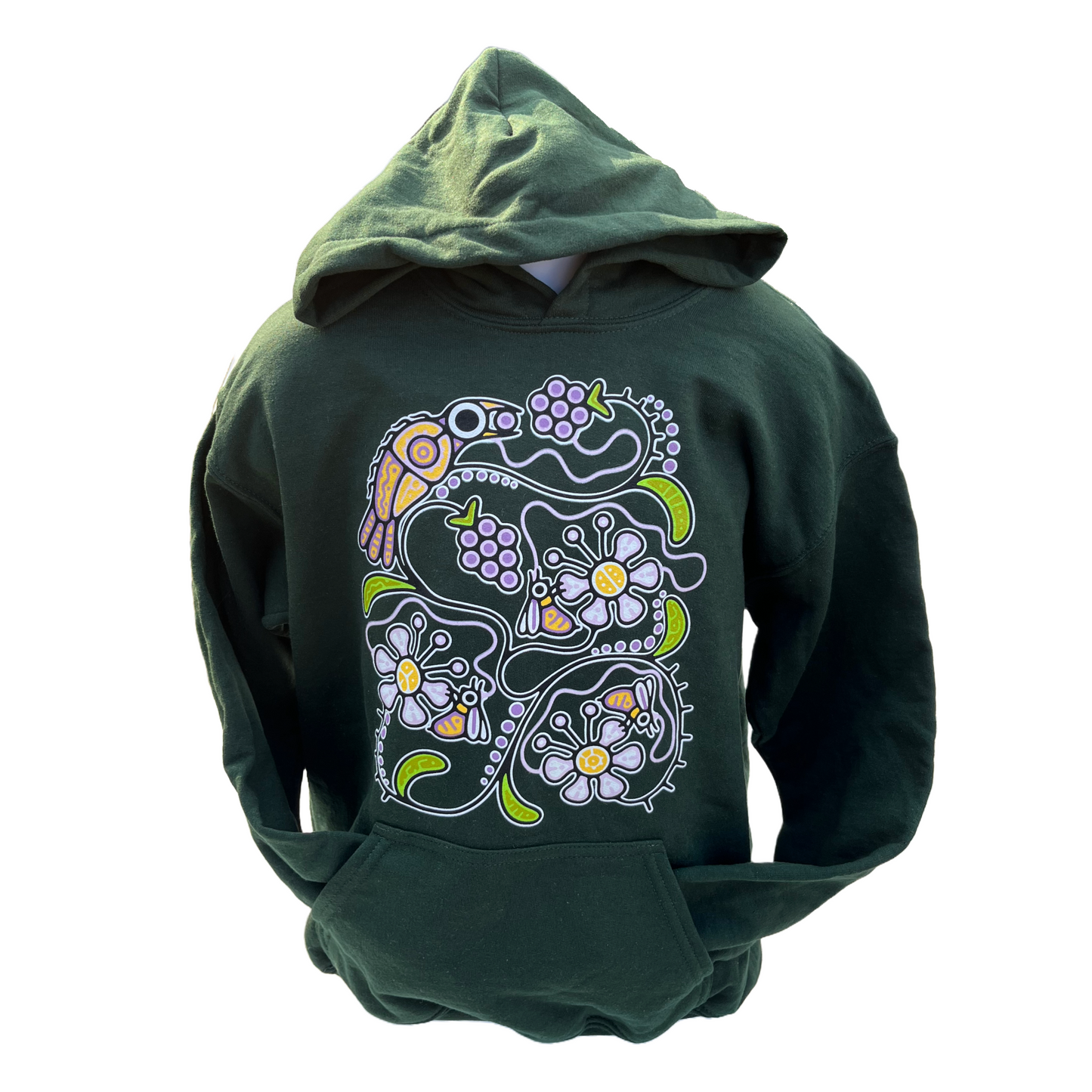 ‘Blackberry Florals' by Tsista Kennedy printed Youth Hoodie