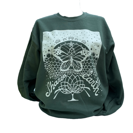 ‘Shared Earth’ by Deanna Burch Crewneck Sweater