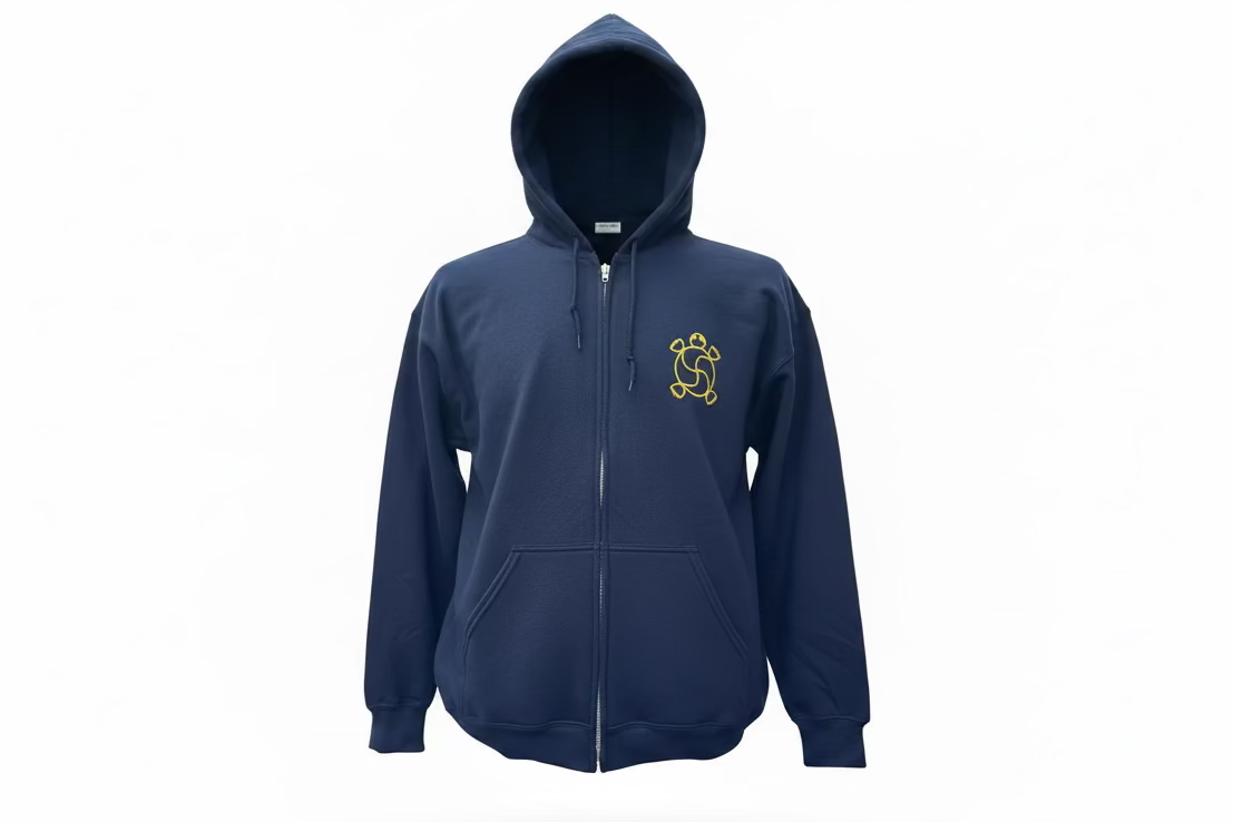 ‘Heron’ by Deanna Burch Full Zip Hoodie
