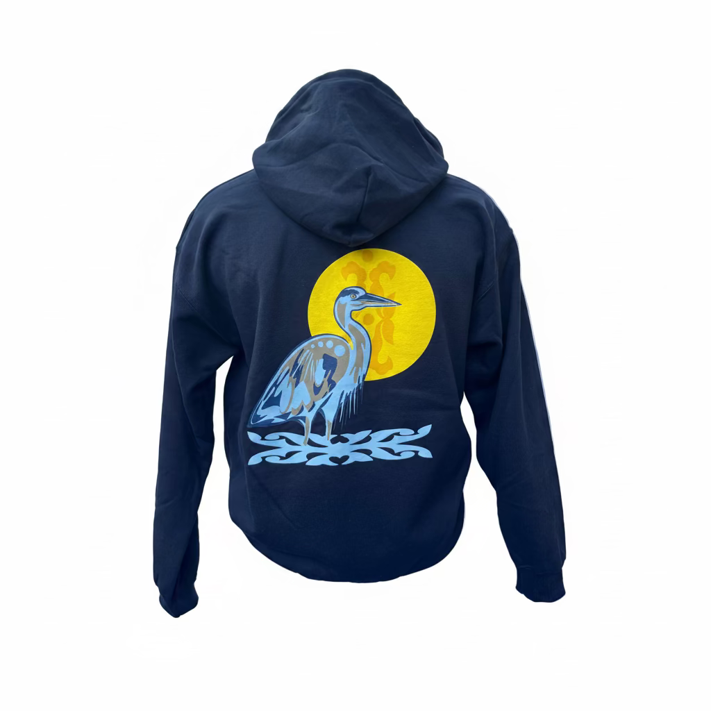 ‘Heron’ by Deanna Burch Full Zip Hoodie