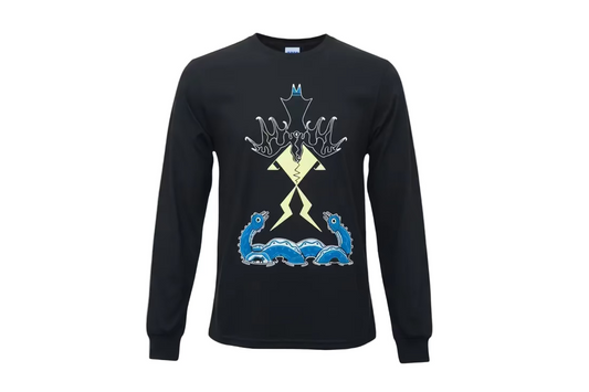 ‘Thunderbird & the Serpents’ by Clarity Smoke Long Sleeve Tee