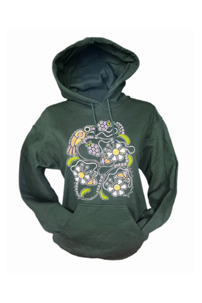 ‘Blackberry Florals' by Tsista Kennedy printed Hoodies