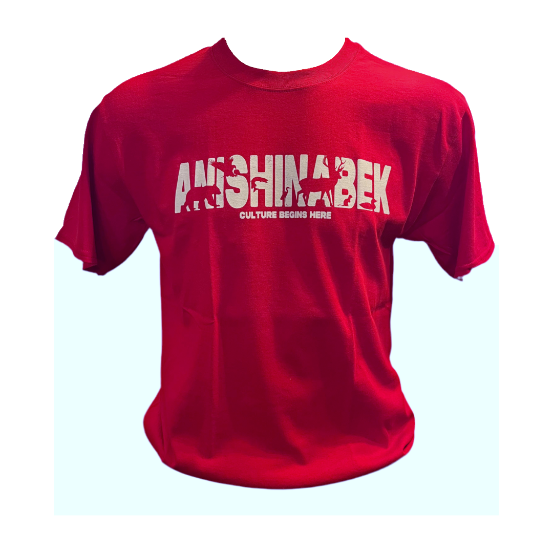 'Anishinabek Culture Begins Here' 7 Original Clans Short Sleeve Tee