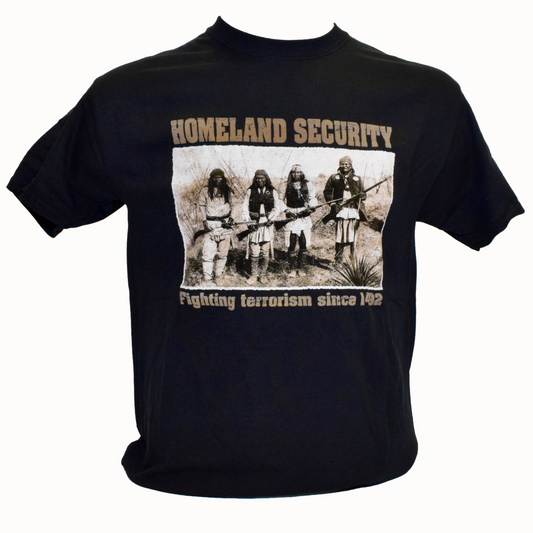 'Homeland Security Fighting terrorism since 1492' Printed Short Sleeve T-Shirt